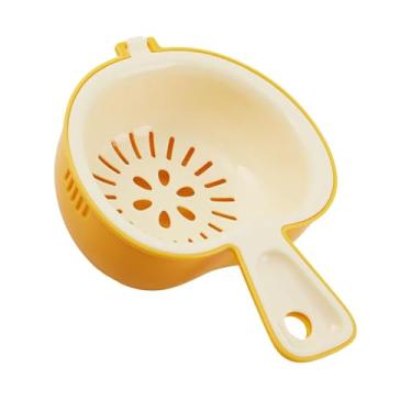 Imagem de Cesta de drenagem,Cesta de drenagem de cozinha, Coador de alimentos para lavagem de frutas Filtro de camada dupla, Conveniente cesta de coador de pia 2 em 1 para saladas de frutas vermelhas e espaguet