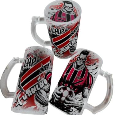 Imagem de Caneca De Chopp De Vidro 475ml Personalizada Com Seu Time (Atlético Paranaense)