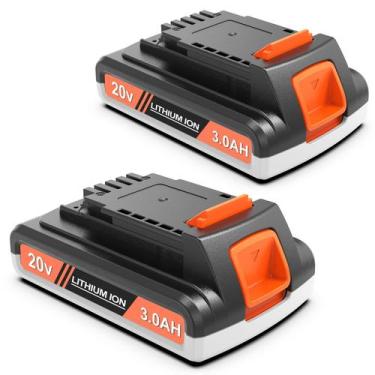 Imagem de Bateria PEYESTEN 20V 3.0Ah x2 para carregador Black and Decker +
