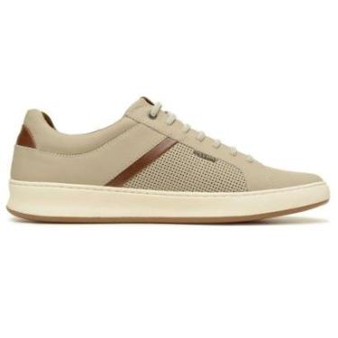 Imagem de Sapatênis Masculino Freeway Bass Couro Off White - 3722-Masculino