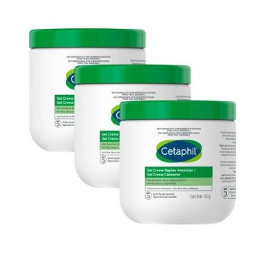Imagem de Kit 3 Cetaphil Gel Creme Calmante Rápida Absorção 453g