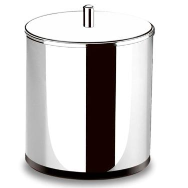 Imagem de Lixeira Brinox Decorline com Tampa em Aço Inox 15 x 20 cm - 3,2L