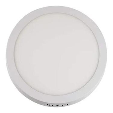 Imagem de Painel De Sobrepor Home Led Redonda 18W 6500K - Llum - Bronzearte