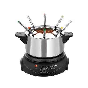 Imagem de Panela De Fondue Elétrica Mondial Fd02 Aço Inox 110V