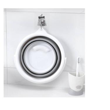 Imagem de Balde Retratil De Silicone 3 Litros Portátil kit com 3 Unidades