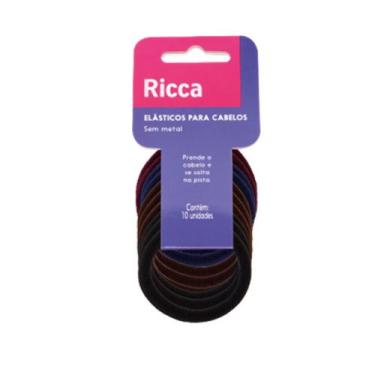 Imagem de Kit 10 Elásticos para Cabelo Prendedor Lacinho Sem Metal Tamanho Médio
