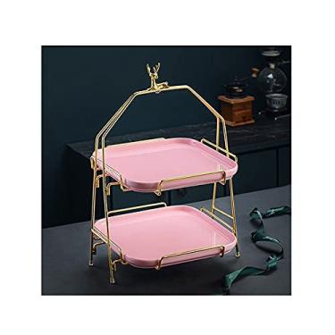 Imagem de Suporte de bolo criativo para bolo, prato de frutas, sala de estar, sobremesa, decoração doméstica, frutas secas, sobremesa, prato de doces, bandeja de bolo de casamento, suporte de exibição Cupcak