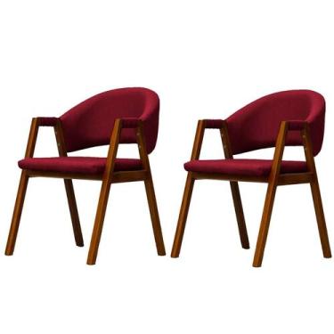 Imagem de Kit 2 Cadeira De Jantar Estofada Essencial Veludo Divini - Las Patitas