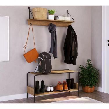 Imagem de Conjunto Hall De Entrada Banco E Prateleira 27896 Linha Tube