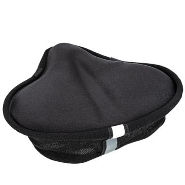 Imagem de RidingRush Capa de assento de bicicleta de gel – Almofada de selim de bicicleta acolchoada macia com design antiderrapante e ajuste com cordão – Almofada de assento de ciclismo confortável para