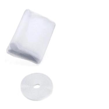 Imagem de Tela Mosquiteira Branca Gruda Desgruda Proteção para Janelas 150X180