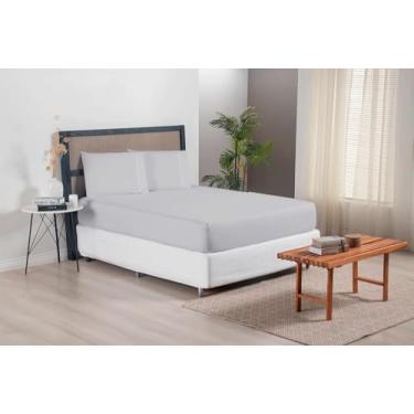 Imagem de Jogo de Lençol 3 Pçs Casal King Versatile Simples Micropercal 300 Fios com Elástico