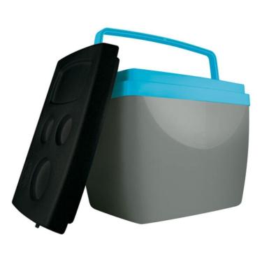 Imagem de Caixa Térmica Mor 18lt - Cinza Com Azul