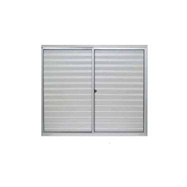 Imagem de Janela De Correr Com Veneziana Alumasa - 3 Folhas 100x100 Branca