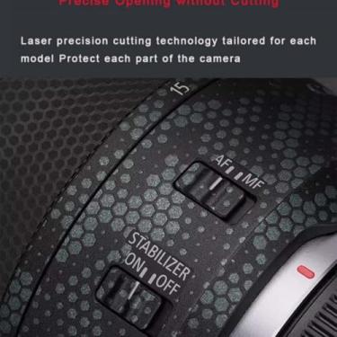 Imagem de Adesivo protetor para câmera EF 85 1,4 L película de vinil para Canon EF 85 mm F1.4 L protetor acessórios (triângulo preto)