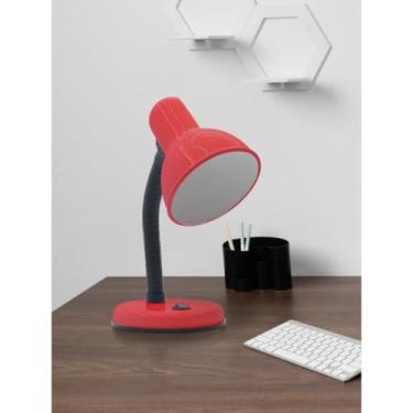 Imagem de Luminaria de Mesa Led, Abajur LumináRia Mesa Base Flexível Dobrável Articulável 110v(Vermelho)