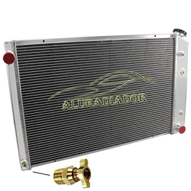 Imagem de AluRadiador Radiador de alumínio para Chevy K10 K20 K30 C10 C20 C20 C30 C1500 C2500 C3500 Blazer/1973-91 Gmc C1500/C2500 Suburban Jimmy Radiador 3 fileiras Radiadores de Fluxo Cruzado