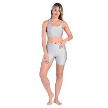Imagem de Shorts Básico Fitness em Tecido Rib Shine Wunder-Feminino