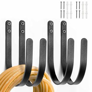 Imagem de Lifyzoon Suportes Para Mangueiras De Jardim: Parede Áreas Externas - Ganchos Suspensão Expansíveis Água À Prova Ferrugem