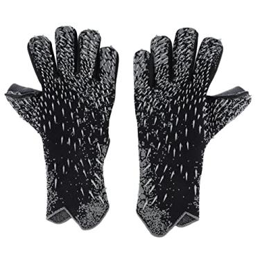 Imagem de Asixxsix Luvas de Goleiro de Futebol, Luvas de Goleiro de Futebol Antiderrapantes Respiráveis ​​com Punhos Fortes, Luvas de Futebol Profissionais para (Tamanho 9 (ID 18,9 mm / 0,74 pol. C 59,5 mm /