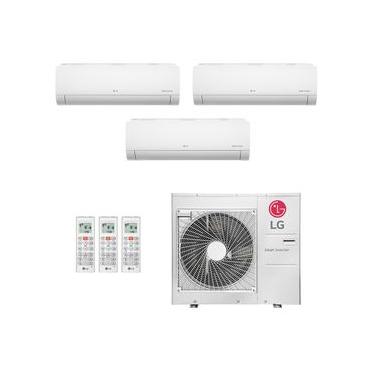 Imagem de Ar-Condicionado Multi Split Inverter LG 30.000 (1x Evap HW 9.000 + 1x Evap HW 12.000 + 1x Evap HW 24.000) Quente/Frio 220V