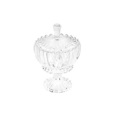 Imagem de Potiche com Pé Wolff Geneva Cristal 17x25cm Acabamento Premium Transparente