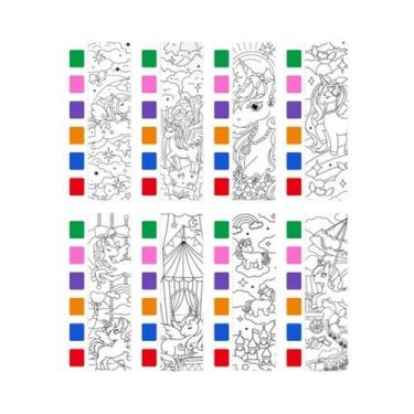 Imagem de Livro De Colorir Com Aquarela Para Crianças, 12 Páginas, Brinquedo De 