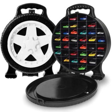 Imagem de Maleta Para 36 Carrinhos Miniatura 1/64 Super Garagem Roda - Lugo