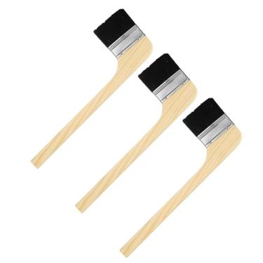Imagem de Pincel de pintura dobrado, 3 peças, 7,6 cm de largura, reutilizável, variedade de pincéis, tintas de radiador para todas as pinturas a óleo de látex, móveis, paredes, tratamento marítimo, limpeza de