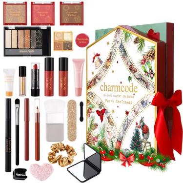 Imagem de Calendário de maquiagem e advento CHARMCODE, kit de beleza de Natal de