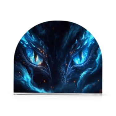 Imagem de Qilmy Porta-guardanapos de acrílico Dragon Eyes, porta-guardanapos de coquetel de plástico transparente para mesas de restaurante de cozinha, 1 peça