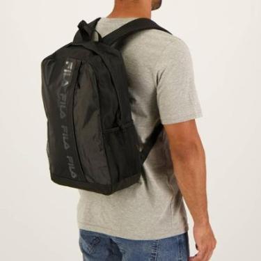 Imagem de Mochila Fila Tone Logos Preta-Unissex