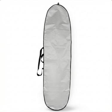 Imagem de Capa Prancha de Surf Funboard Refletiva Térmica [Escolha: 7'3 ou 7'7] - Bag Impermeável Zíper Anticorrosivo e Alça Acolchoada - Nylon Reforçado e Zíper Heavy Duty (7'3)