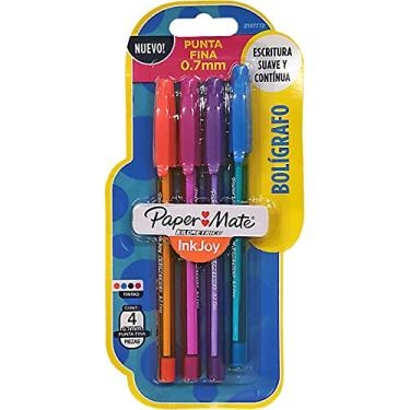 Imagem de Caneta Paper Mate Kilometrica Colorz fina - Blister c/4 Sortida
