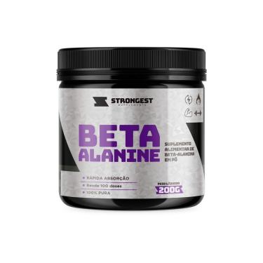 Imagem de Suplemento Beta Alanina 100% pura sem sabor 200g Strongest-Unissex