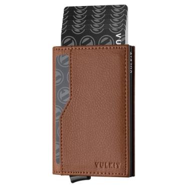 Imagem de Carteira VULKIT Card Holder RFID Brown para 12 cartões