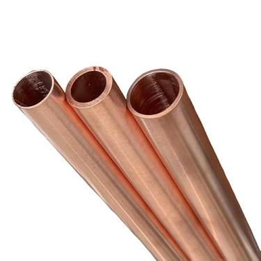 Imagem de 1 Peça de Tubo de Cobre T2, Resistente à Corrosão & à Temperatura (Comprimento 100/250/500mm, OD 40-50mm) - Ideal para Tubos de Gás, Varas de Transformador & Decoração(L 250mm,45x3mm)