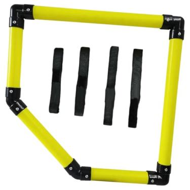 Imagem de oshhni Alvo de canto para gol de futebol, com alças para treino, equipamento de futebol portátil premium para uso externo no quintal, Alvo Duplo