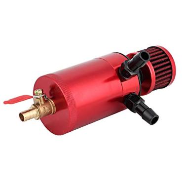 Imagem de Cryfokt Lata de Captura do Reservatório de óleo de Alumínio do Carro Com Filtro Inoxidável para Melhor Desempenho Motor para a Maioria Carros, Ajuste Universal, Material de Liga de Alumínio,