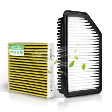 Imagem de Conjunto de filtro de ar de motor e cabine para Kia Soul 2019 2018 2017 2016 2015 2014 L4 1.6L 2.0L conjunto de substituição de filtro de ar do motor #CF12002 CA11206 C38208 97133-B2000 2811206 C38208