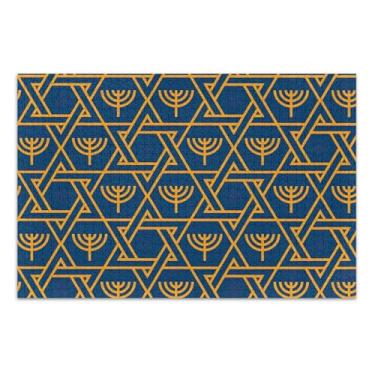 Imagem de Quebra-cabeça adulto azul menorá estrela dourada 1000 peças presentes de festa elefante branco paisagem animal arte colorida, 75 x 40 centímetros