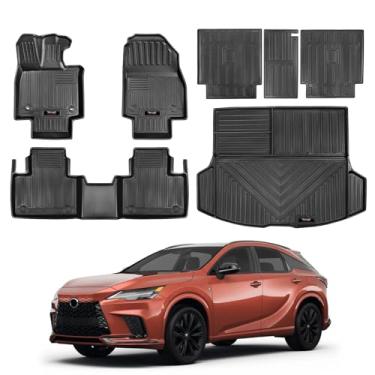 Imagem de Tapetes personalizados para Lexus RX 2023 2024 2025 2026 Forro de porta-malas de carga e tapete de encosto conjunto completo Tapete de proteção de borracha TPE Materiais de atualização RX350 RX350H