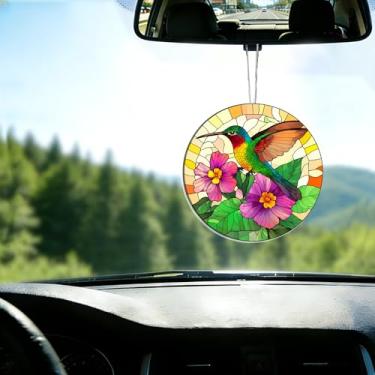 Imagem de Acrílico colorido, apanhador de sol, decoração de janela suspensa de coruja, arte de parede de arco-íris, para sala de estar, quarto, varanda, interior e exterior, jardim, enfeites de Natal 19 x 19 cm