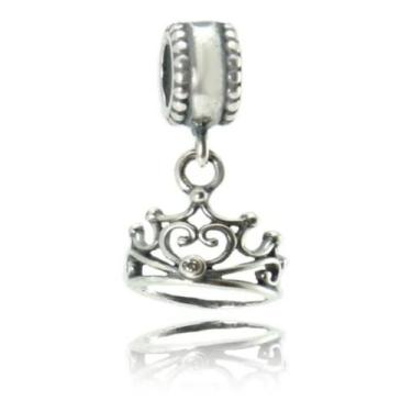 Imagem de Berloque Princesa Coroa Prata Legitima 925 - Lojas La&Amp;Ny, 11, Prat