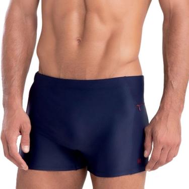 Imagem de Sunga Mash Boxer Forrada Moda Praia Bolso com Zíper e Cordão de Regulagem Masculina Adulto FPS 50-Masculino