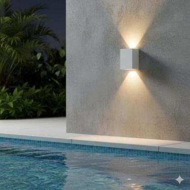 Imagem de Arandela Luminária 2 Fachos Ext/int C/ Lâmpada G9 Inclusa - Branca - B