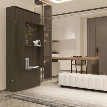 Imagem de Cama Solteiro Articulada Dobravel Que Vira Estante Prateleira Multifun