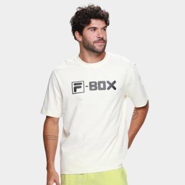 Imagem de Camiseta Fila Comfort F-Box Union Classics Masculina, Off white, P