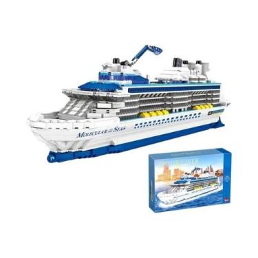 Imagem de Blocos De Montar De Luxo: Navio De Cruzeiro Marítimo Com 2428 Peças, B