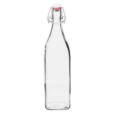 Imagem de Garrafa 32x8x8cm 1L Vidro Transp Com Ta Bormioli Rocco Swing - Bormioli Rocco
